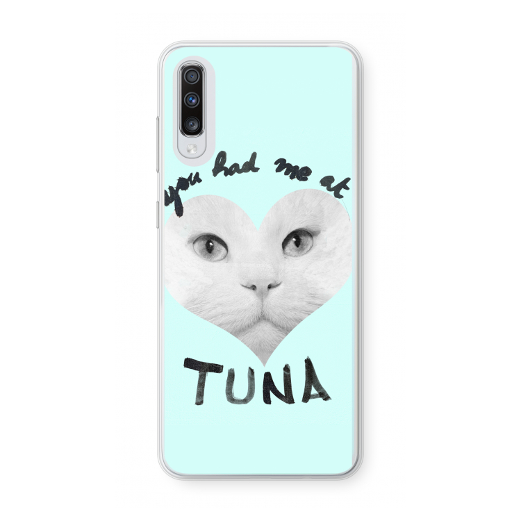 You had me at tuna: Samsung Galaxy A70 Transparant Hoesje