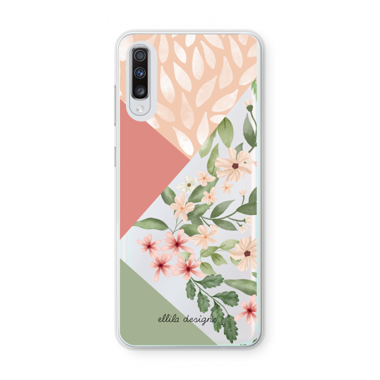Sweet heaven geometrics: Samsung Galaxy A70 Transparant Hoesje