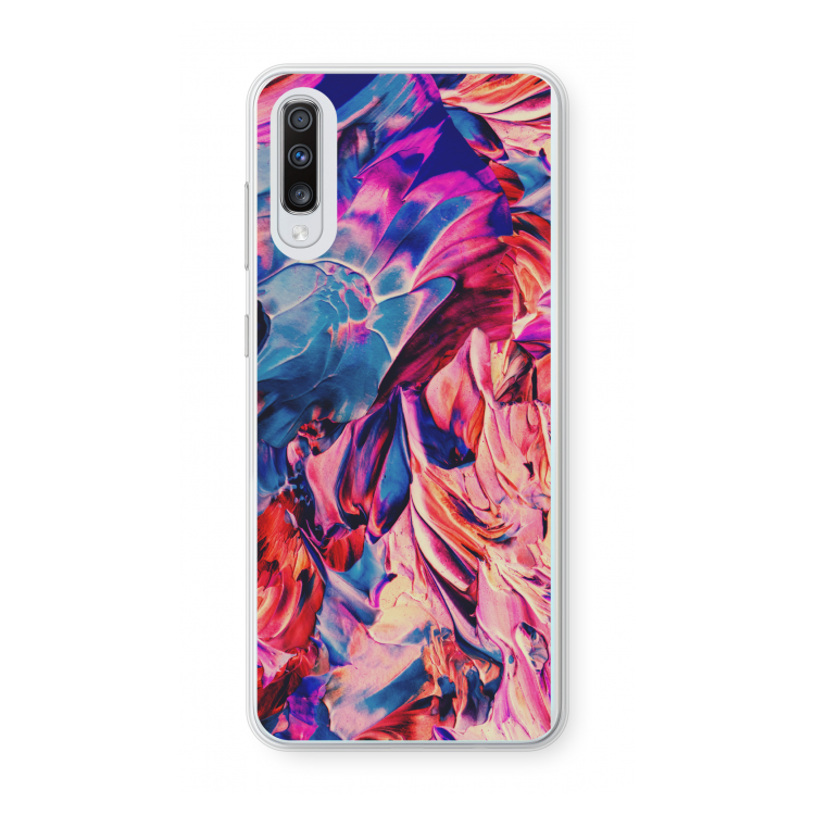 Pink Orchard: Samsung Galaxy A70 Transparant Hoesje