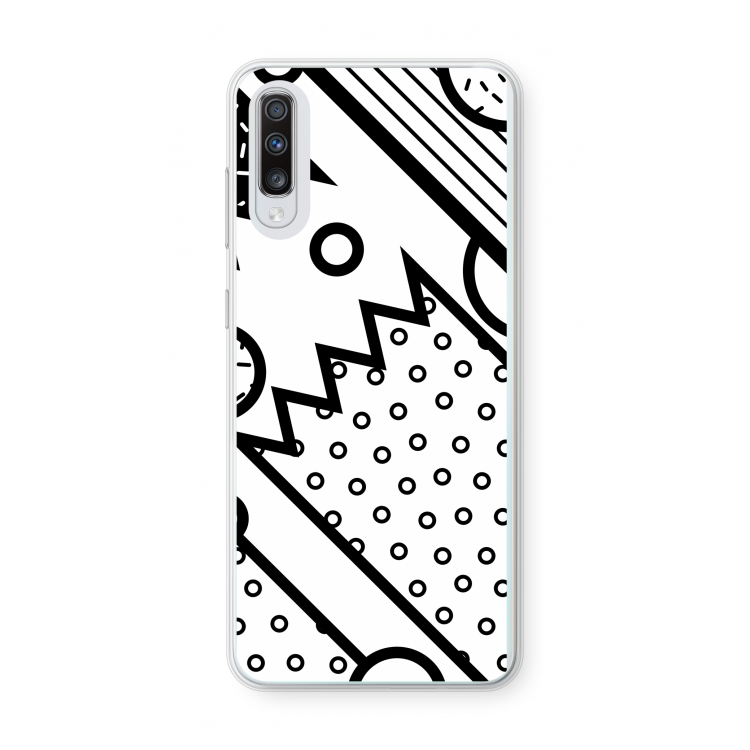 Pop Art #4: Samsung Galaxy A70 Transparant Hoesje