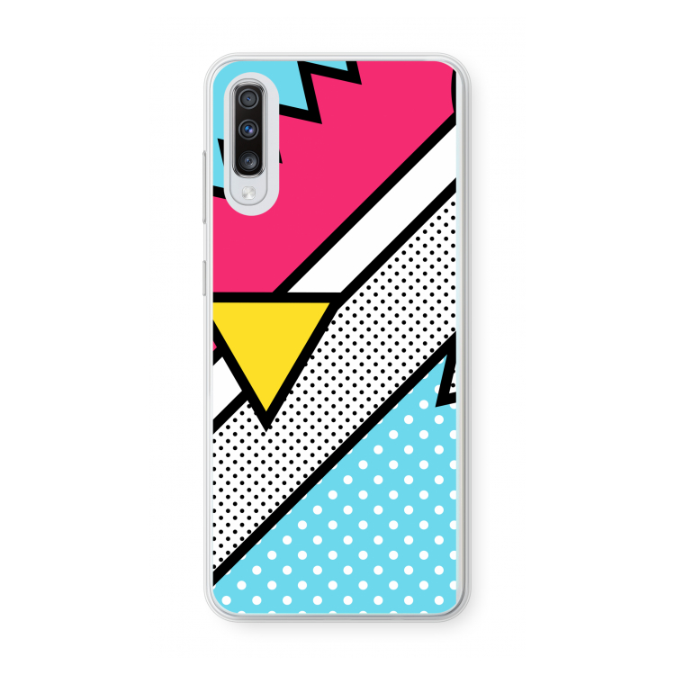 Pop Art #3: Samsung Galaxy A70 Transparant Hoesje