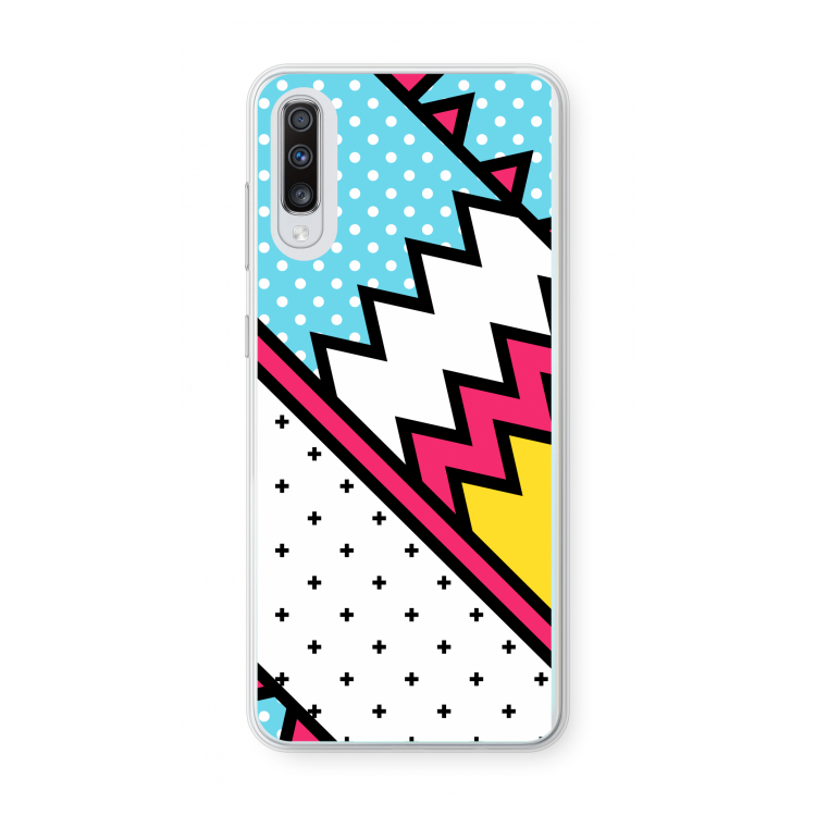 Pop Art #2: Samsung Galaxy A70 Transparant Hoesje