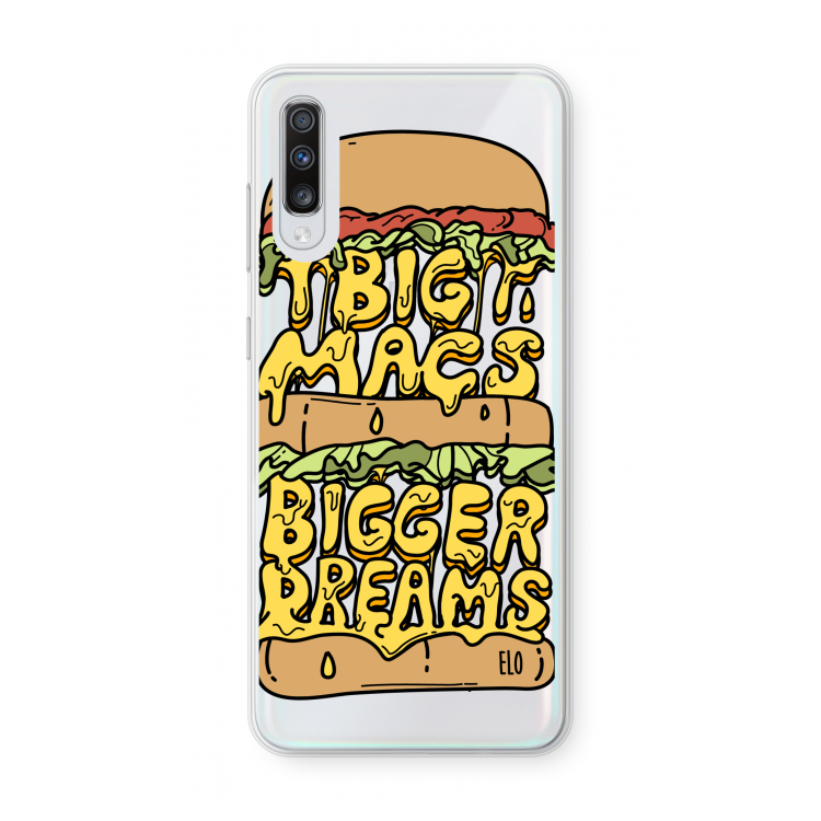 Big Macs Bigger Dreams: Samsung Galaxy A70 Transparant Hoesje