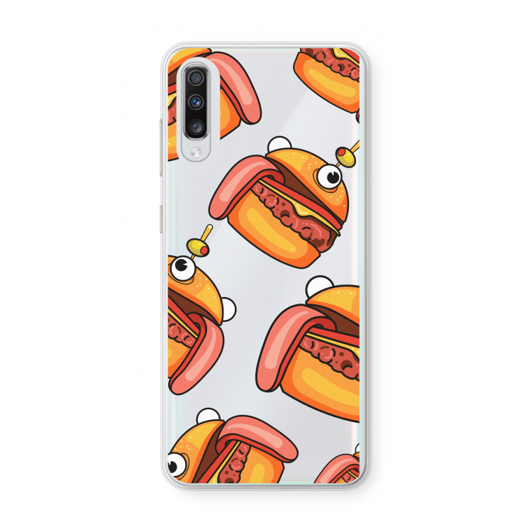 Hamburger: Samsung Galaxy A70 Transparant Hoesje