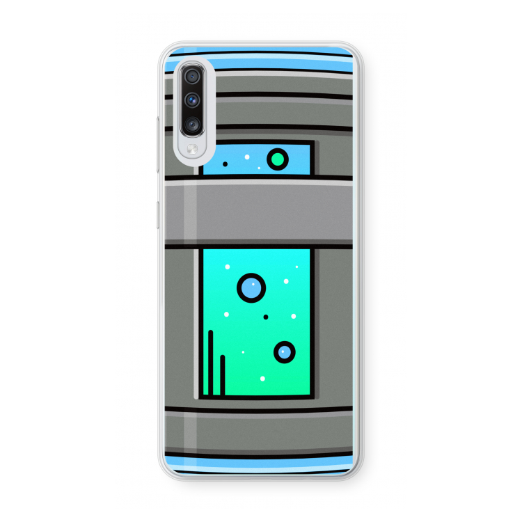 Chug Bottle: Samsung Galaxy A70 Transparant Hoesje
