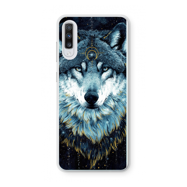 Darkness Wolf: Samsung Galaxy A70 Transparant Hoesje