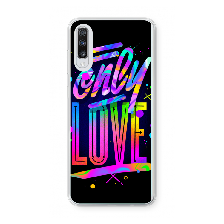 Only Love: Samsung Galaxy A70 Transparant Hoesje