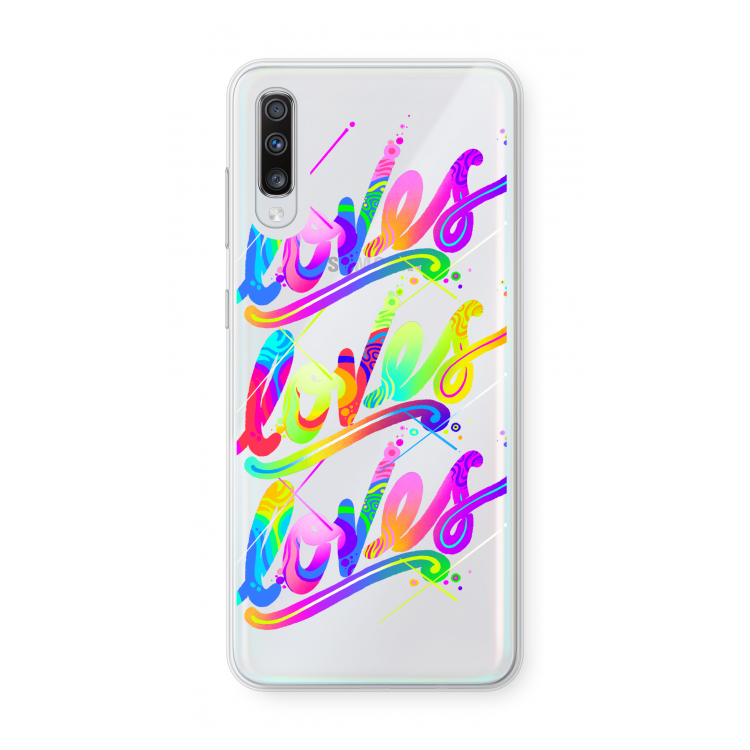 Loves: Samsung Galaxy A70 Transparant Hoesje