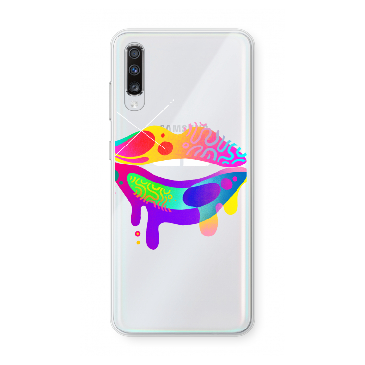 Lip Palette: Samsung Galaxy A70 Transparant Hoesje