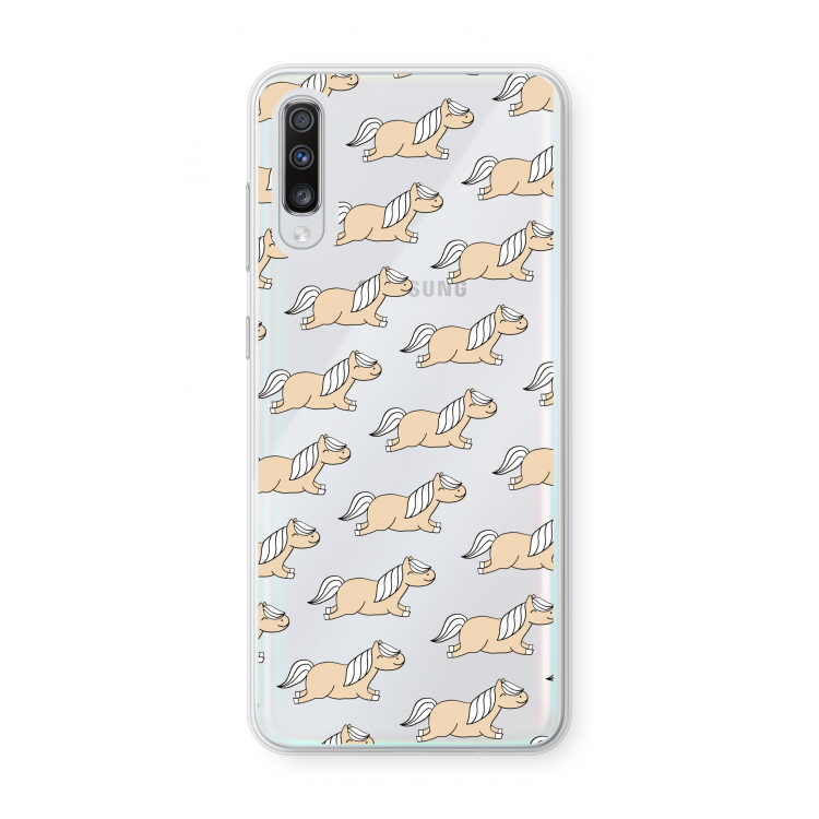 Ponys: Samsung Galaxy A70 Transparant Hoesje