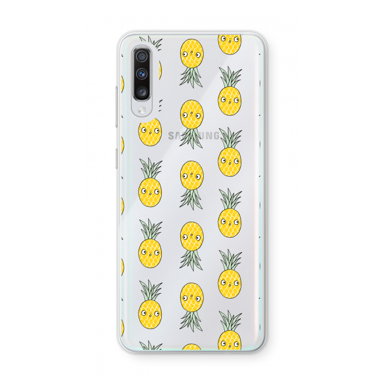 Ananas: Samsung Galaxy A70 Transparant Hoesje