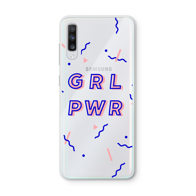 GRL PWR: Samsung Galaxy A70 Transparant Hoesje