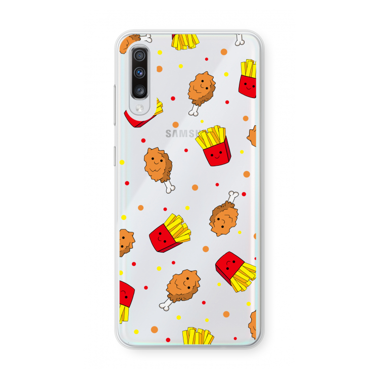 Chicken 'n Fries: Samsung Galaxy A70 Transparant Hoesje