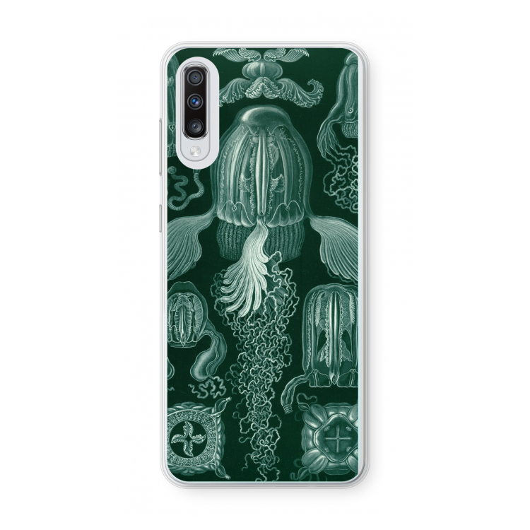 Haeckel Cubomedusae: Samsung Galaxy A70 Transparant Hoesje