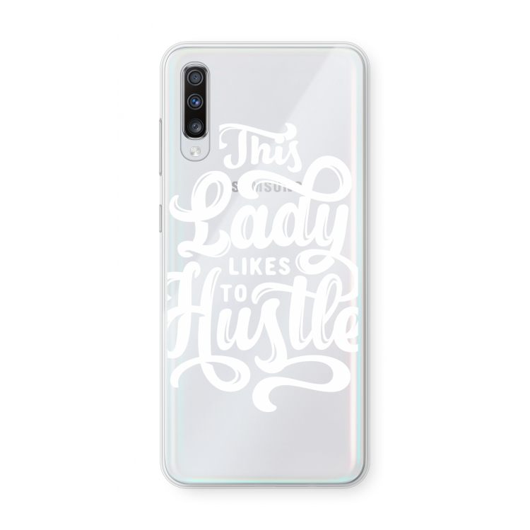 Hustle Lady: Samsung Galaxy A70 Transparant Hoesje