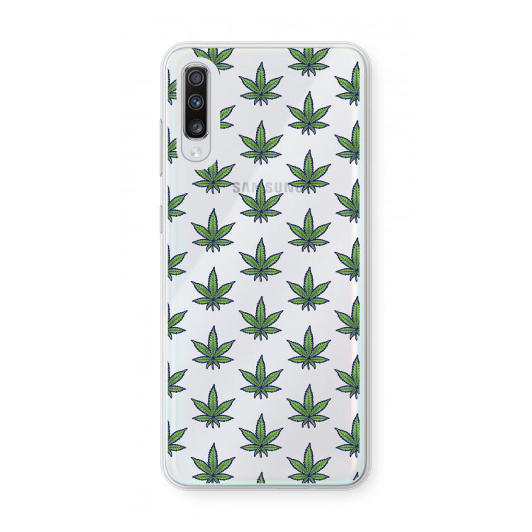 Weed: Samsung Galaxy A70 Transparant Hoesje