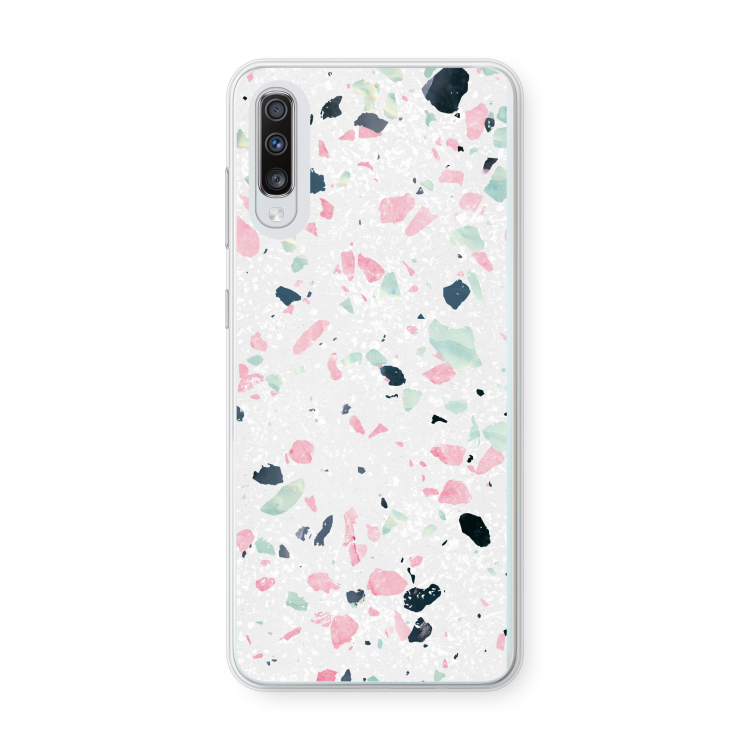 Terrazzo N°3: Samsung Galaxy A70 Transparant Hoesje