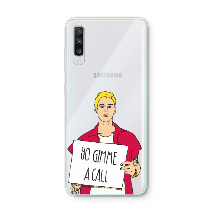 Gimme a call: Samsung Galaxy A70 Transparant Hoesje
