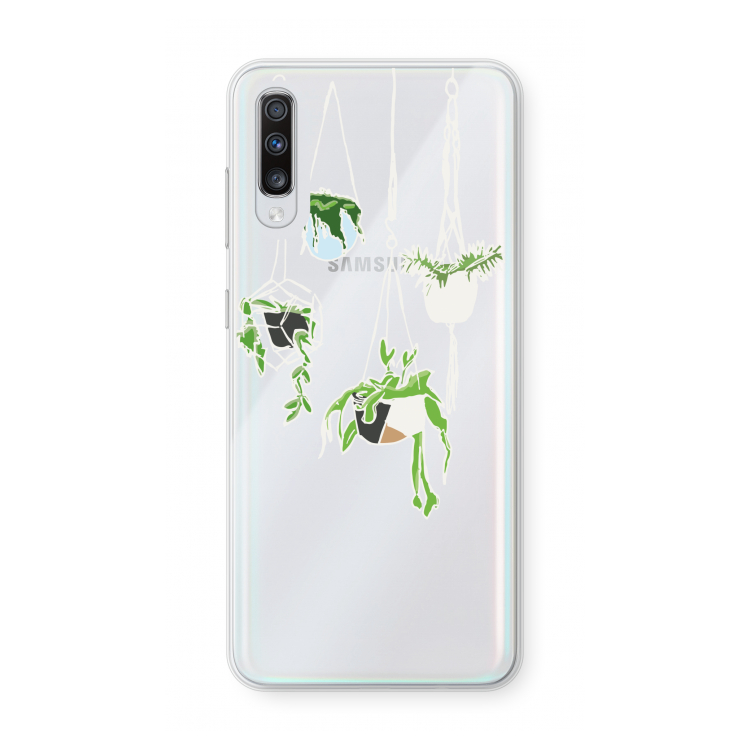 Hang In There: Samsung Galaxy A70 Transparant Hoesje