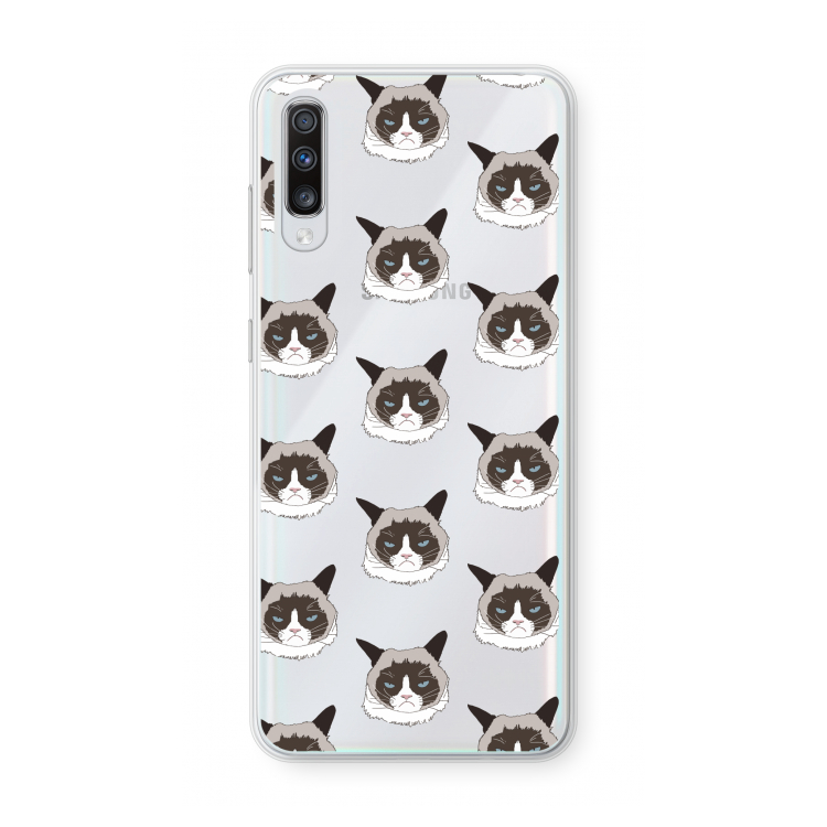 It's a Purrr Case: Samsung Galaxy A70 Transparant Hoesje