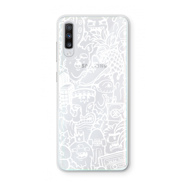 Vexx Mixtape #2: Samsung Galaxy A70 Transparant Hoesje