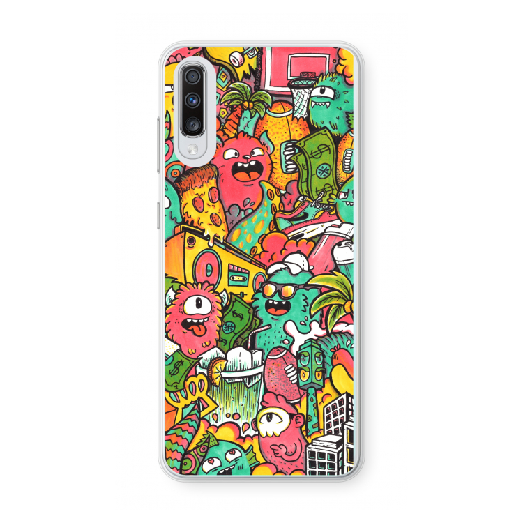 Vexx City: Samsung Galaxy A70 Transparant Hoesje