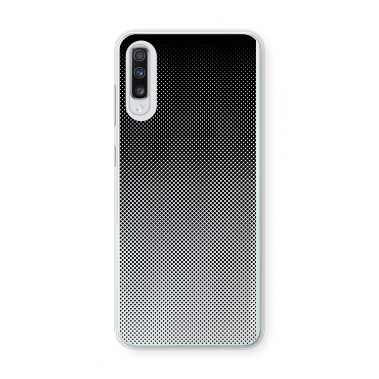 Musketon Halftone: Samsung Galaxy A70 Transparant Hoesje