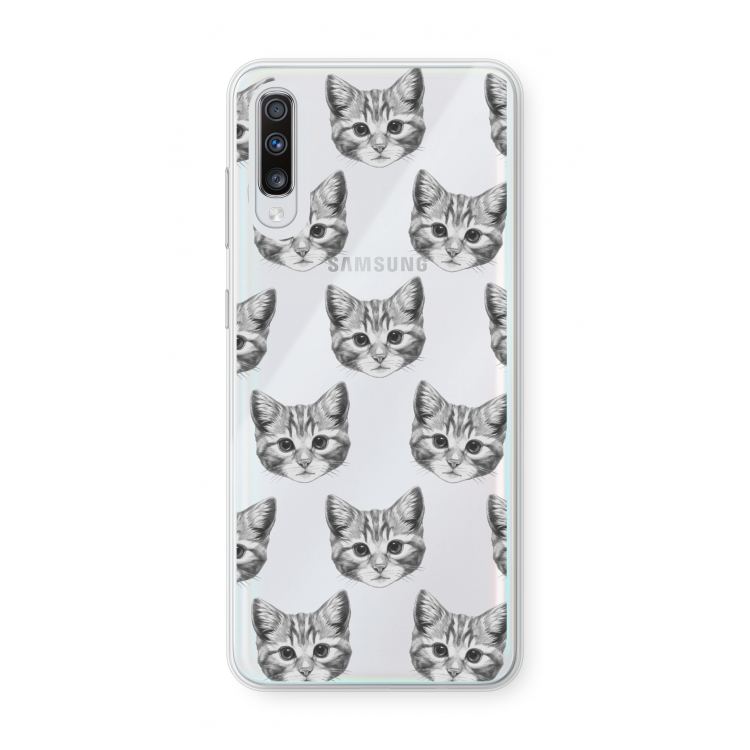 Kitten: Samsung Galaxy A70 Transparant Hoesje