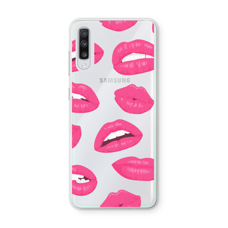 Bite my lip: Samsung Galaxy A70 Transparant Hoesje