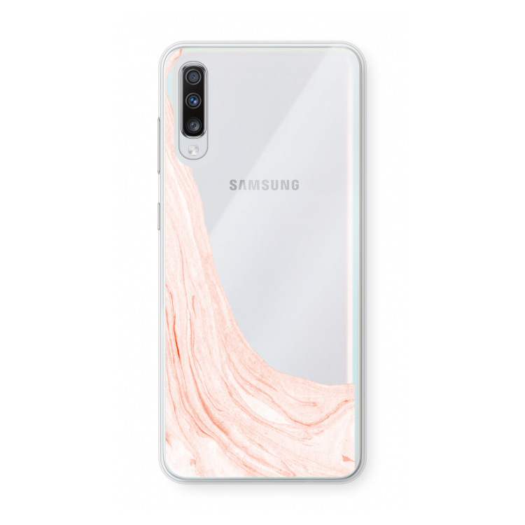 Peach bath: Samsung Galaxy A70 Transparant Hoesje