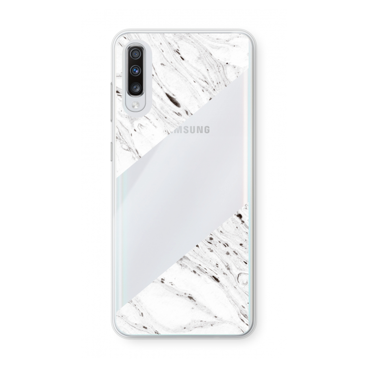 Biggest stripe: Samsung Galaxy A70 Transparant Hoesje