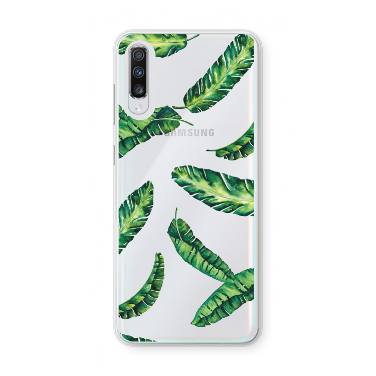 Lange bladeren: Samsung Galaxy A70 Transparant Hoesje
