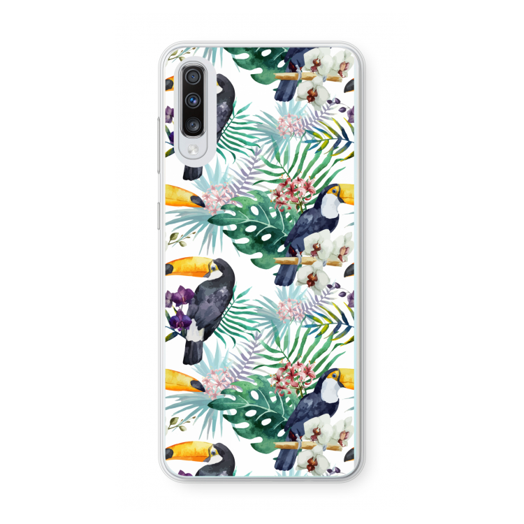 Tukans: Samsung Galaxy A70 Transparant Hoesje