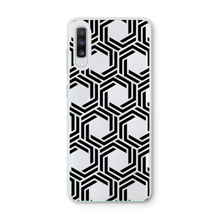 Geometrisch patroon: Samsung Galaxy A70 Transparant Hoesje
