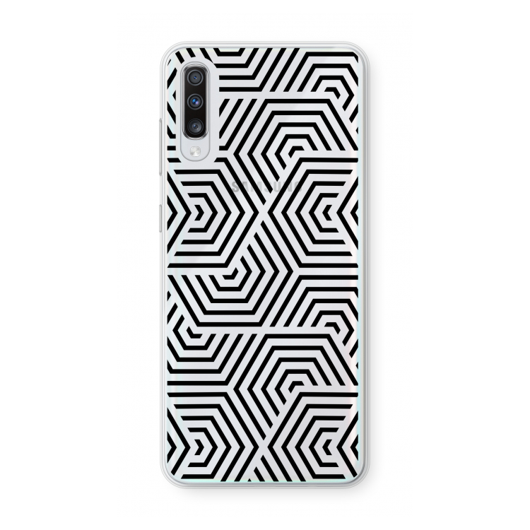Magic pattern: Samsung Galaxy A70 Transparant Hoesje