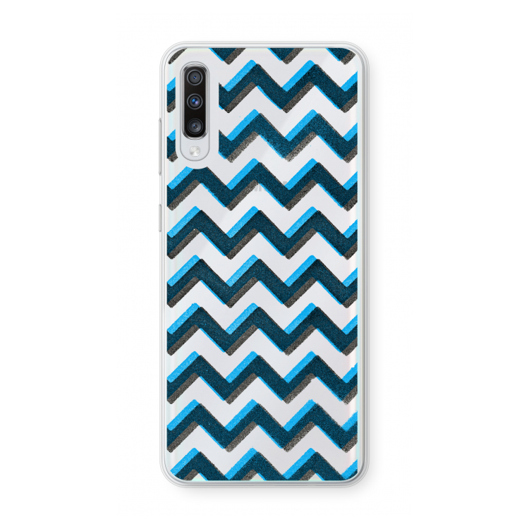 Onderbroken lijn: Samsung Galaxy A70 Transparant Hoesje