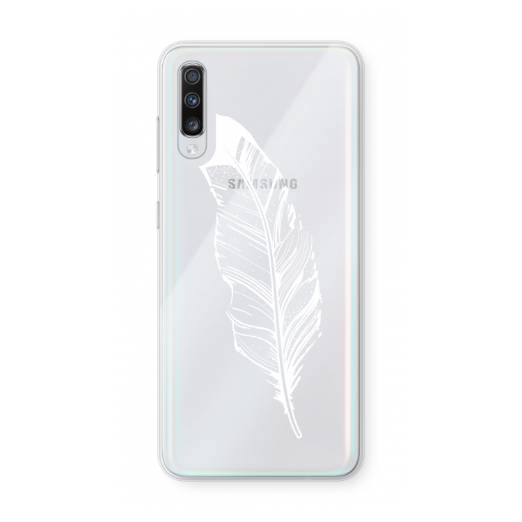 Pluim: Samsung Galaxy A70 Transparant Hoesje