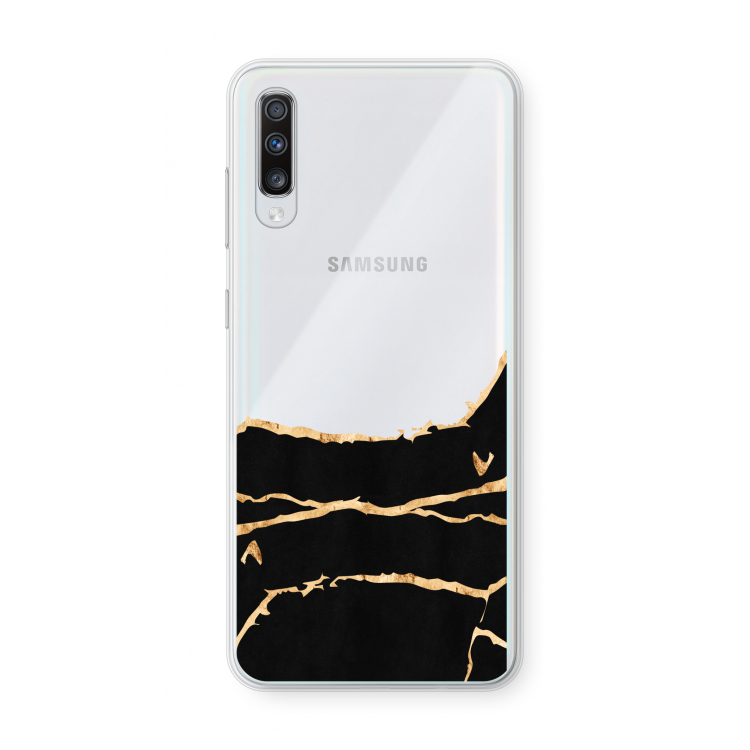 Gouden marmer: Samsung Galaxy A70 Transparant Hoesje