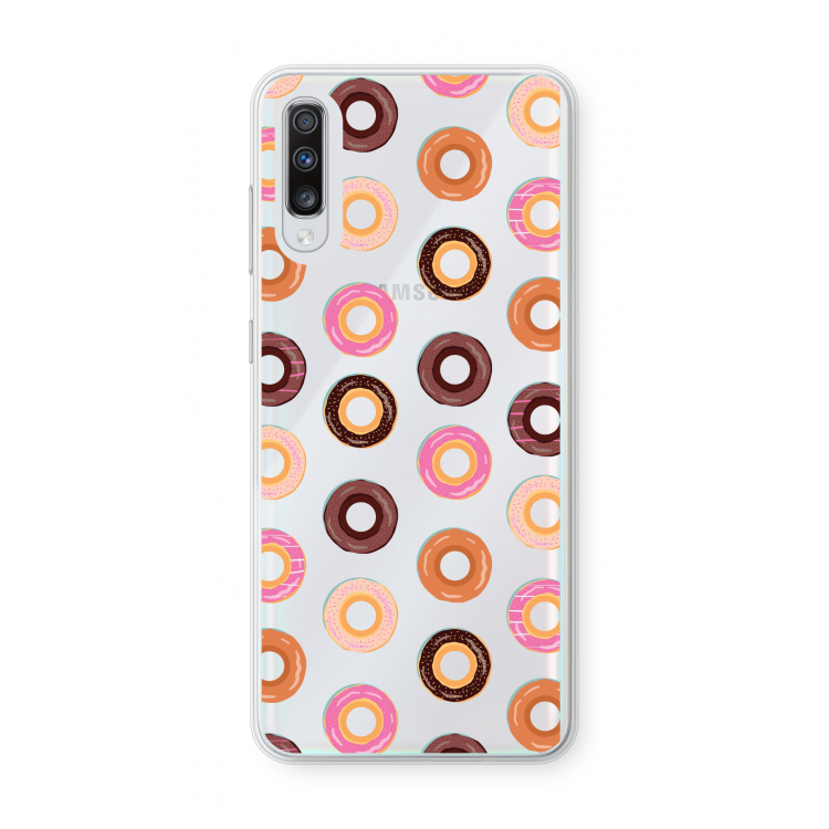 Donuts: Samsung Galaxy A70 Transparant Hoesje