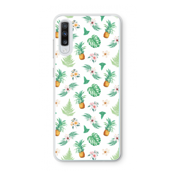 Ananas bladeren: Samsung Galaxy A70 Transparant Hoesje