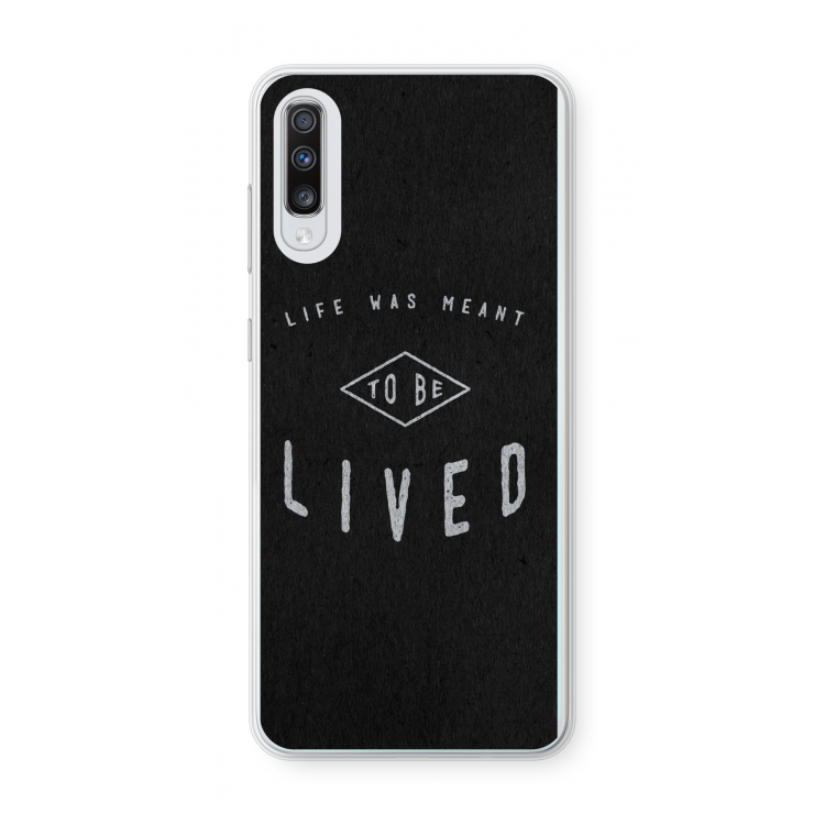 To be lived: Samsung Galaxy A70 Transparant Hoesje