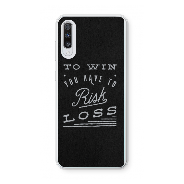 Risk loss: Samsung Galaxy A70 Transparant Hoesje