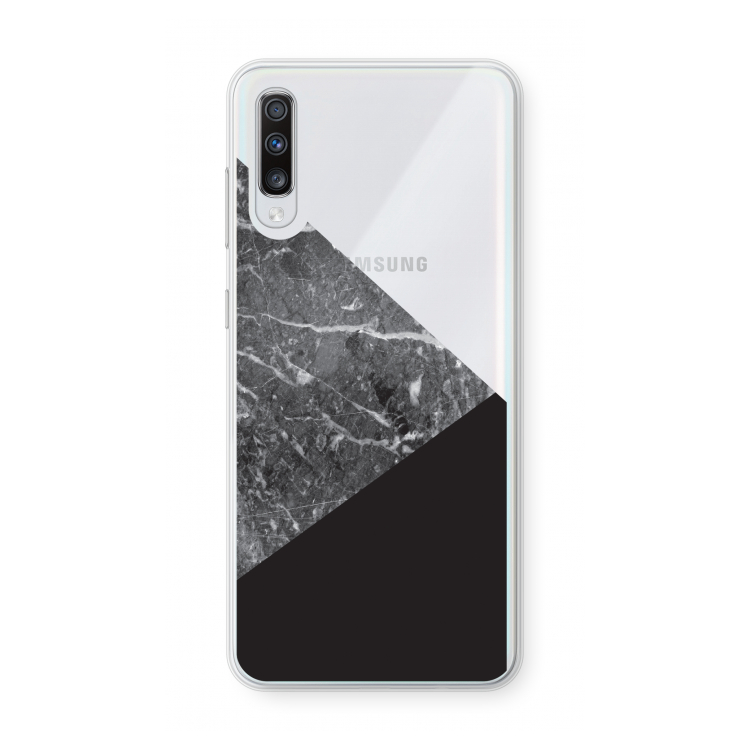 Combinatie marmer: Samsung Galaxy A70 Transparant Hoesje