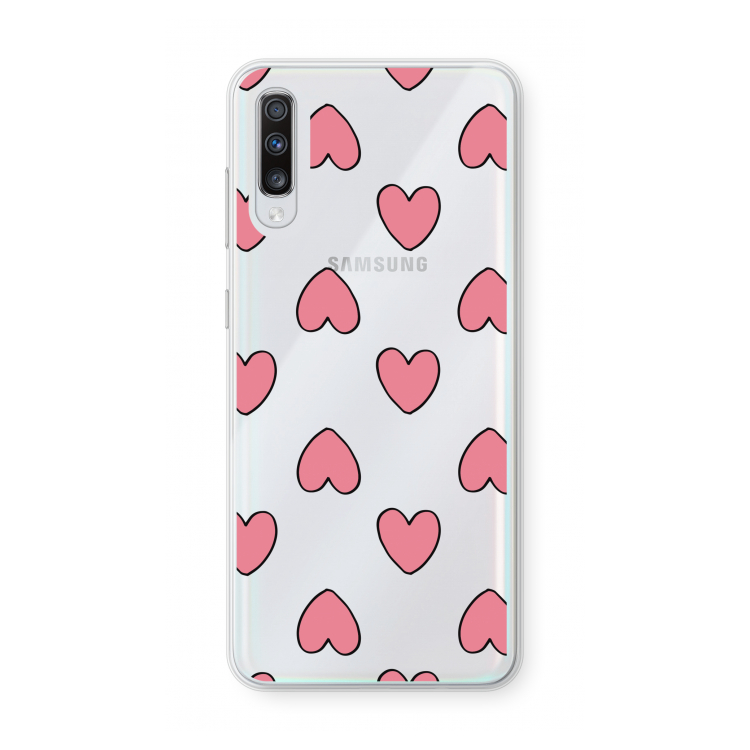 Ondersteboven verliefd: Samsung Galaxy A70 Transparant Hoesje