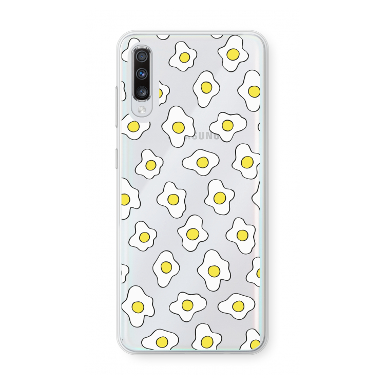 Spiegeleitjes: Samsung Galaxy A70 Transparant Hoesje