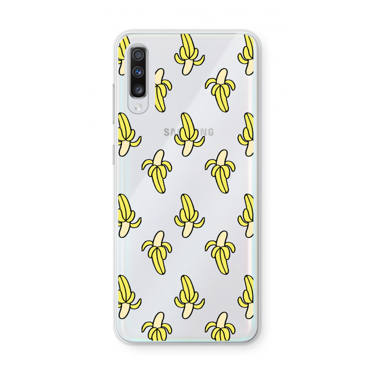 Bananas: Samsung Galaxy A70 Transparant Hoesje