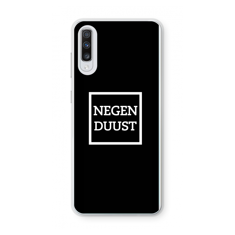 Negenduust black: Samsung Galaxy A70 Transparant Hoesje