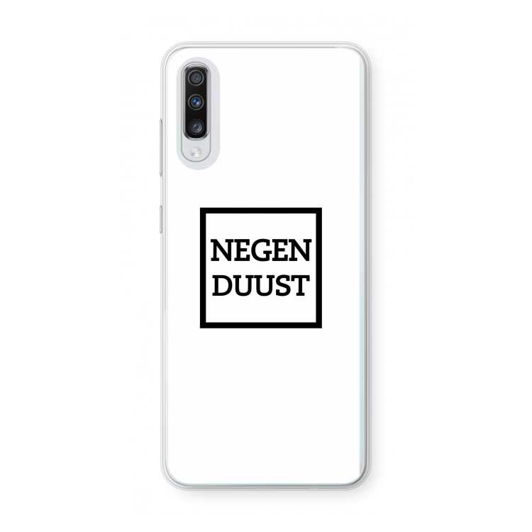 Negenduust vierkant: Samsung Galaxy A70 Transparant Hoesje