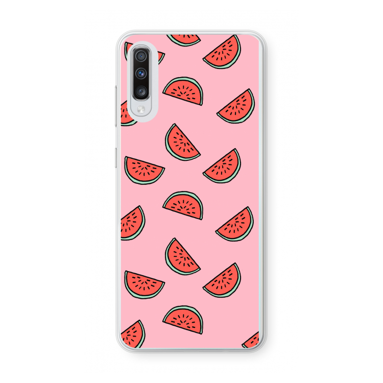 Watermeloen: Samsung Galaxy A70 Transparant Hoesje