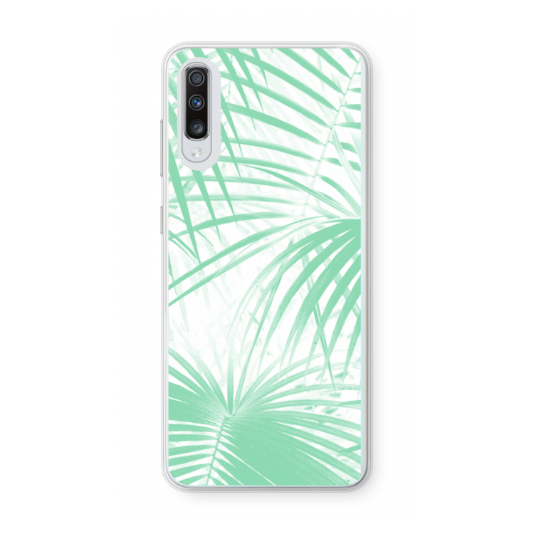 Palmbladeren: Samsung Galaxy A70 Transparant Hoesje